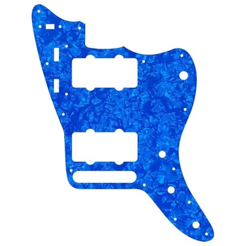 ギターパーツ - ギターピックガードスクラッチプレート交換エレキギター用 13穴ネジ付き(Dark Blue)