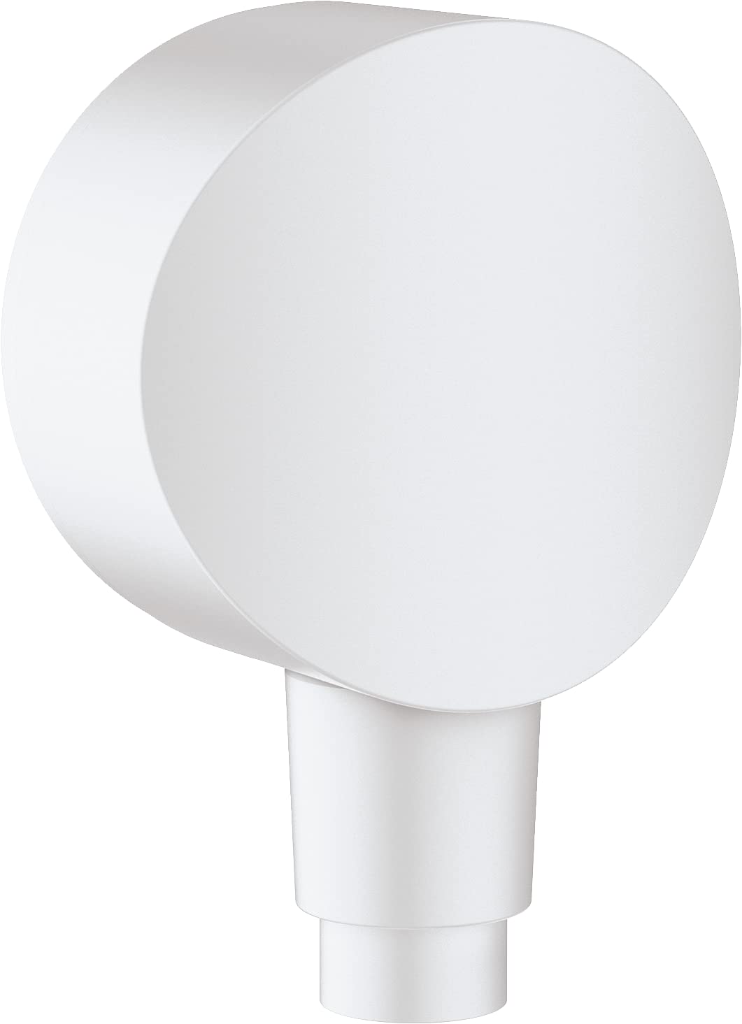 Hansgrohe Matt-White Fixfit S Wall Fitting, Hose Connection With Backflow Preventer, Matt White