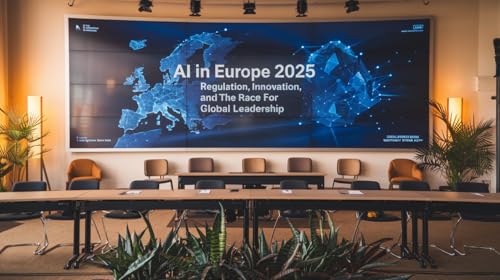Report: AI in Europe 2025: Regulation, Innovation, and the Race for Global Leadership cover art