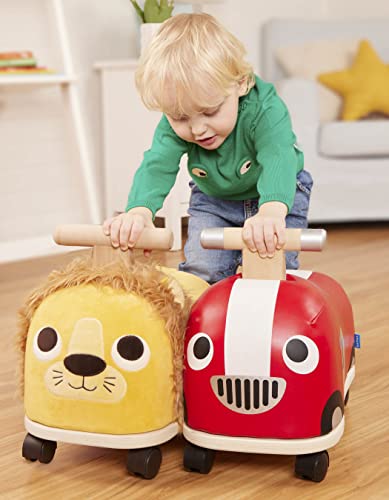 Battat Toys – Wooden Ride-On – Wood Handle & Soft Body – Safe & Sturdy – Active Play – Rollin’ Lion – 18 Months + #TOP4