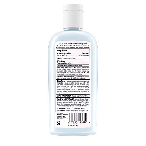 Neutrogena Clear Pore Oil-Eliminating Astringent With Salicylic Acid, Pore Clearing Treatment For Acne-Prone Skin, 8 Fl. Oz (Pack Of 3) #TOP3