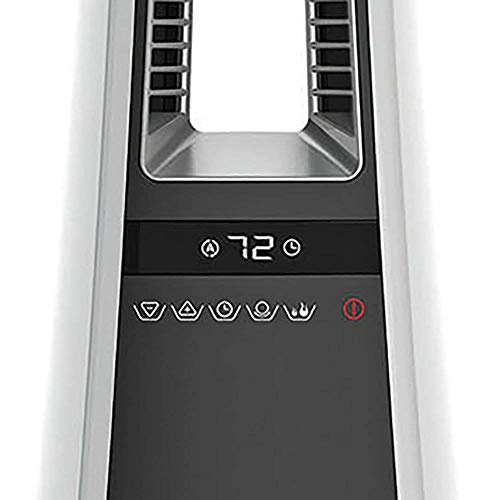 Lasko 1500 Watt Air Logic Bladeless Electric Tower Space Heater With Remote Control, 8 Hour Timer, And Cool To The Touch Exterior, (4 Pack) #TOP3