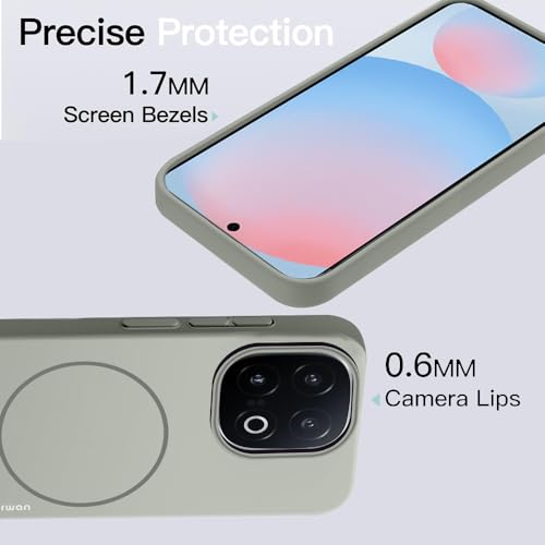 Image of KARWAN️Magnetic Ultra Slim-Fit Back Case Cover for iqoo 13 |Hard PC Case Cover| Ultra-Thin & Light Weight with [Ultra Premium Feel] Case for iqoo 13(6.8 inch)(Grey)