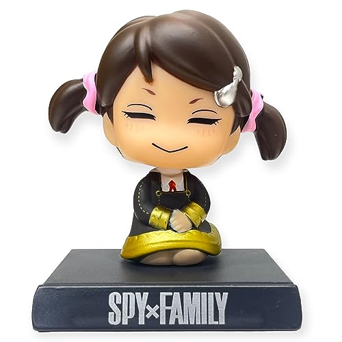 Image of AUGEN Super Hero Becky Blackbell Spy X Family Action Figure Limited Edition Bobblehead with Mobile Holder for Car Dashboard, Office Desk & Study Table (Pack of 1)
