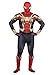 Jazwares Marvel Adult Integrated Spider-Man Deluxe Zentai Suit - Spandex Jumpsuit with Mask with Plastic Eyes - Iron Spider Man Large
