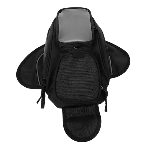 Cabilock Sturdy Motorcycle Tank Bag Magnetic Closure Material Earphone Access for Motorbike Riding