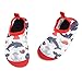 TIZAX Zapatos Verano de Agua para bebés Zapatos Escarpines Antideslizantes para niños Calcetines Descalzo de Secado rápido para Playa Piscina natación Tiburón Rojo 18/19