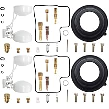 2-Pack Carburetor Carb Rebuild Repair Kit Replacement for Honda Shadow 500 VT500C 1983 1984 1985 1986 Float Diaphragm