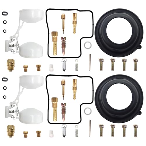 2-Pack Carburetor Carb Rebuild Repair Kit Replacement for Honda Shadow 500 VT500C 1983 1984 1985 1986 Float Diaphragm