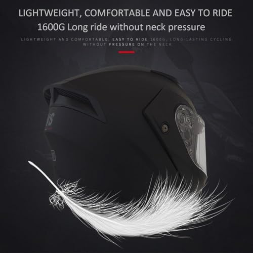 Casque intégral de moto modulable avec Bluetooth antibruit léger - 4