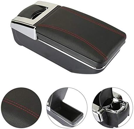 Miniatura 5 de Reposabrazos de cuero para consola central de automóvil, repuesto para Hatchback Honda FitJazz 2002 2003 2004 2005 2006 2007 (solo compatible con