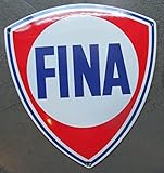  hotrodspirit - mini plaque emaillée huile fina blason rouge blanc bleu tole email