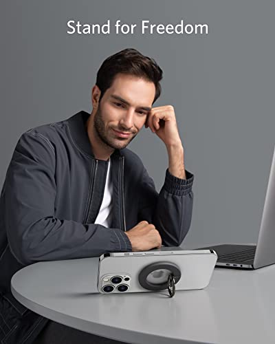 Anker Magnetic Phone Grip (Maggo), 610 Phone Ring Holder, Adjustable Kickstand, Only For Iphone 14/14 Pro/14 Pro Max/14 Plus/13/13 Pro/13 Mini/13 Pro Max/12/12 Pro/12 Mini/12 Pro Max #TOP3