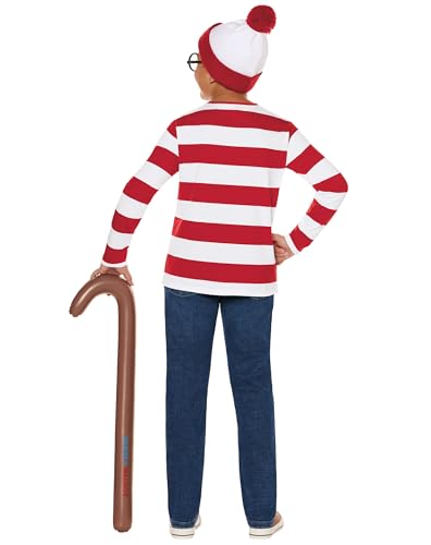 Disfraz completo infantil de Waldo Where's Waldo miniatura 2