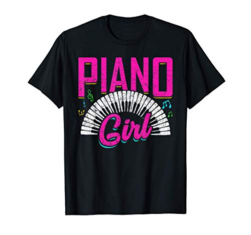 Clavier Les Notes De Musique Cadeau Pour La Femme Piano T-Shirt