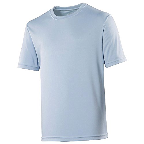 Just Cool Mens Performance Plain T-Shirt (XXL) (Sky Blue)