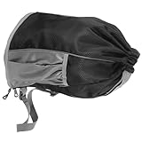 Veemoon Bolsa de Gimnasio Cordón Negra, Mochila Deportiva Ligera y Resistente, Gran Capacidad para Entrenamiento, Natación y Viajes, Mochila de Fitness Portátil para Hombre y Mujer