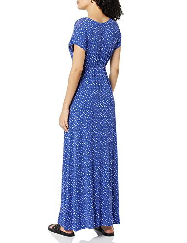 Image of Amazon Essentials Women's V Neck Short Sleeve Empire Waist Maxi Dress (Available in Plus Size)