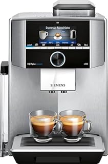 Siemens EQ.9 Plus Connect s500 TI9553X1RW Kaffeevollautomat mit Touchscreen - für zwei Tassen gleichzeitig - Barista-Modus - , 2.3 liters, Farbe: Edelstahl (Displaysprache nicht auf Deutsch)
