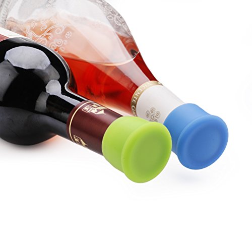 Vicloon Lot de 6 Bouchons à Vin Silicone,Bouchon de Bouteille Rond, Capsules de Bière/Beer - Image 6