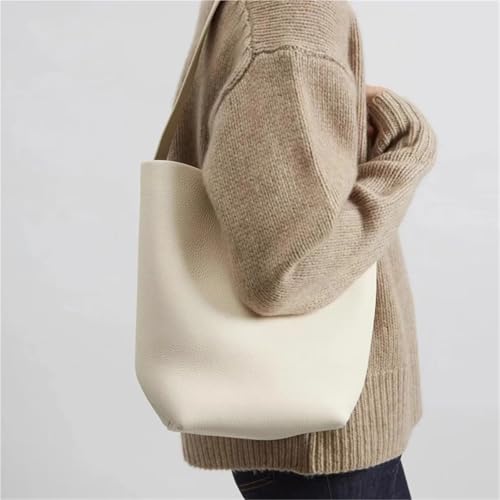 Genuine Leather Bucket Bag Tote Bag Single Shoulder Handbag Casual For Women3