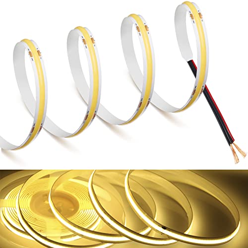 Image of MDee】COB LED Strip Lights 3000K Warm White 6.56ft /2m DC12V Flexible LED Tape Lights CRI 90+ 800LM /m 320LEDs /m for Indoor and Outdoor Decor(3000K Warm White6.56ft /2m)