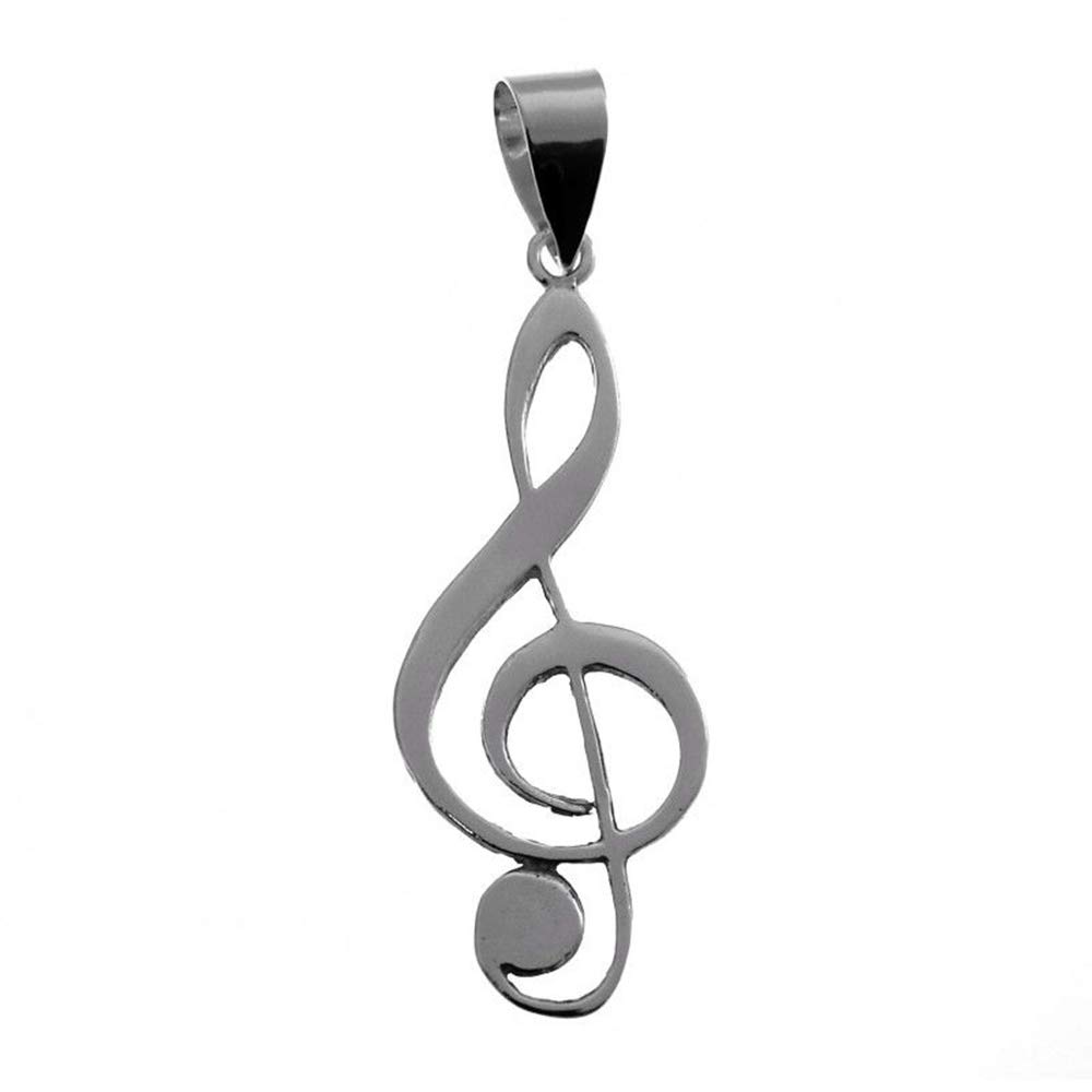 Colgante Clave de Sol de Plata de Ley
