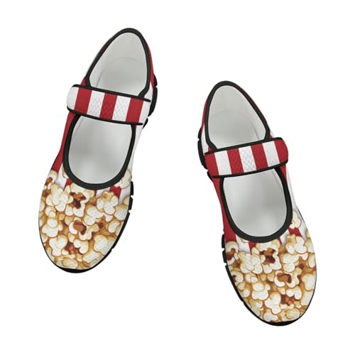 chaqlin Mary Jane Shoes Women Flats Food Print Tennis Mesh Shoe Non Slip Breathable Sneaker Wide Round Toe Comfy Walking Sneakers4