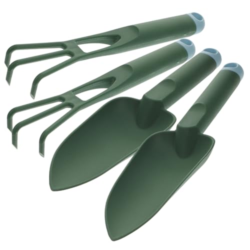 YARNOW 2 Sets Ergonomic Plastic Hand Trowel and Rake Lightweight Indoor Garden Tools for Excavation Weeding and Loosening Practical Gardening Kit for Enthusiasts