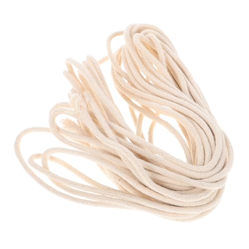 STOBAZA 10m Round Cotton Lamp Wicks Oil Lamp Replacement Wicks for Kerosene Burners and Edible Oil Lighting High Absorbency Cotton for Cozy Ambiance