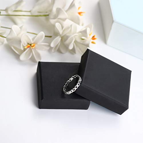 Orazio Real 925 Sterling Silver Heart Ring For Women Cute Plain Heart Band Dainty Engagement Promise Wedding Rings Jewelry #TOP5