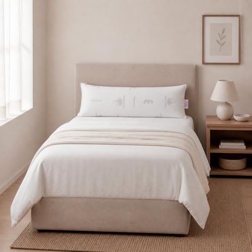 Miniatura 6 de Todocama Almohada Viscoelástica Aloe Vera, Núcleo Compacto Viscoelástico para Cervicales y Cuello, Firmeza Media-Alta, Doble Funda con Cremallera (90 cm).