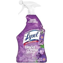1 of Lysol All Purpose Cleaner Spray, Multi-Purpose Disinfecting Spray, Kitchen & Bathroom Cleaner, Lavender & Cotton Blossom Scent, 32 Fl Oz