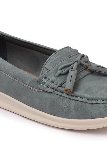 Image of Elle Women ComfortableFlats Square Toe Slip-Onfashion Shoes for Daily use, Office use, Casual use