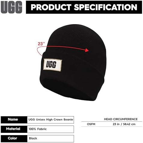 Amazon | UGGメンズハイクラウンビーニー, Chestnut II, One Size