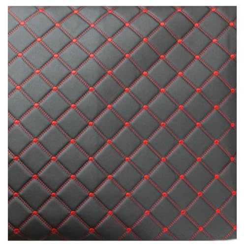 Tissu en cuir similicuir matelassé noir 1.6x8m pour rembourrage d'ameublement