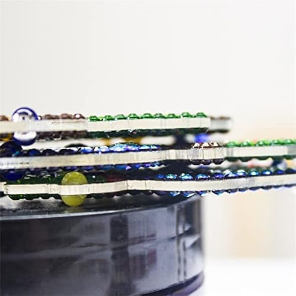 maozzi 5-Pack Fai da Te Diamond Keychain Bag Borse Ornant Ornament Diamond Mosaic Keyring Reghip