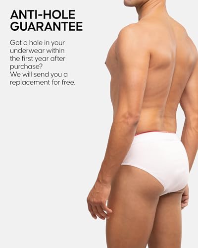 DANISH ENDURANCE Men’s Cotton Briefs, Tag-Free, Comfortable Waistband, 6-Pack4