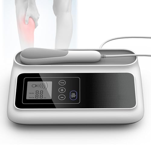 Portable Ultrasound Therapy Machine for Pain Relief, Rechargeable Ultrasonic Physiotherapy Device for Home Use, Adjustable Intensity