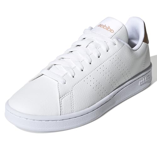 Image of adidas Womens Advantage Lace Up Sneakers Shoes Casual - White