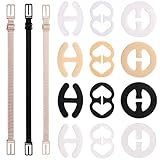 CBMZHF 15Pcs Bra Strap Clips, Anti-Slip Racerback Converter Clips, Soft Elastic Bra Straps Holder for Women, Fits All Cup Sizes, Comfortable Bra Accessories for Tanks & Backless Tops - Image 1