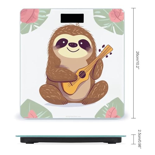 Báscula Digital de Baño FekiLoot con Plataforma Ancha y LCD miniatura 2