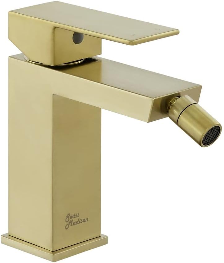 Robinet Bidet Swiss Madison Concorde - Finition Noir Mat Laiton