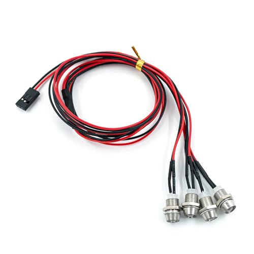 Luces vehículo RC 1/10 y 1/8 compatibles con Tamiya Redcat Axial SCX10 4 luces repuesto
