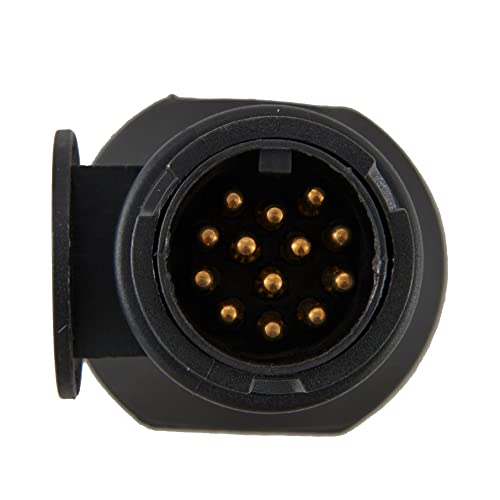 kitletsuit Anhänger Adapter 12V 13 auf 13 polig Anhängersteckdose, LED-Beleuchtungsadapter 13 polig