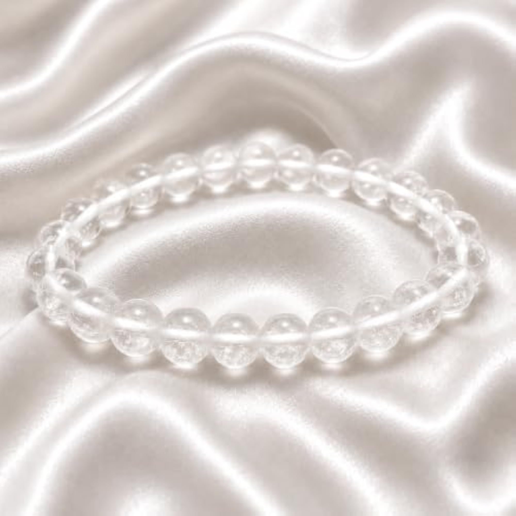 Unisex Clear Stone Natural Bohemian Crystal Bracelet