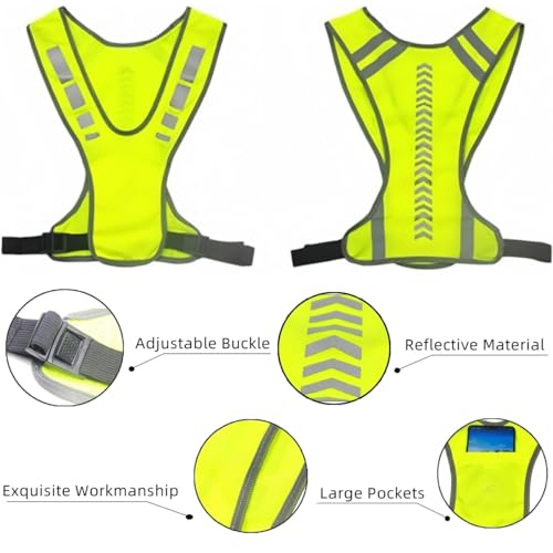 Getrays 安全ベスト 反射高視認性ランニングベスト