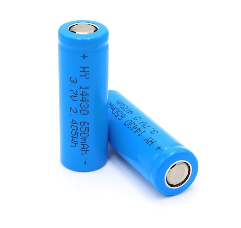 IndigoStar 14430 3 7 Volt Rechargeable Battery 650mAh 14430 Rechargeable Battery for Solar Panel Outdoor Garden Lights Tooth