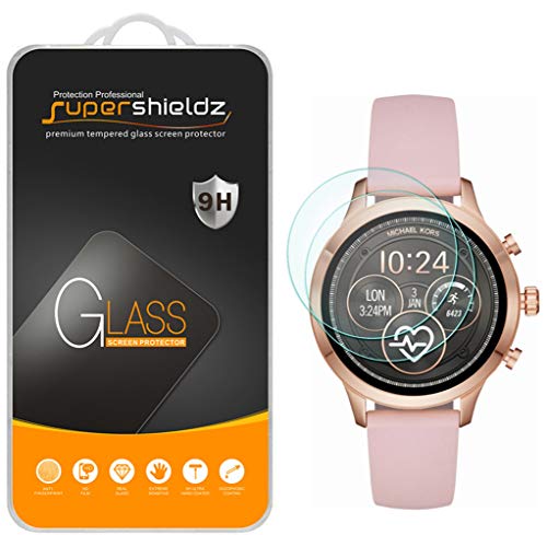 Supershieldz (2 Pack) Designed for Michael Kors Access Gen 4 Runway Smartwatch (MKT5044, 5045, 5046, 5048, 5049, 5052, 5053, 5054) Tempered Glass Screen Protector, 0.33mm, Anti Scratch, Bubble Free