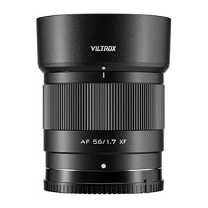 VILTROX 56mm f1.7 XF, 56mm f/1.7 X-Mount APS-C AF Objektiv für Fuji x Mount, Standard Prime Objektiv für Fujifilm X-Mount Kamera X-T5 X-T4 X-T30 II X-S10 X-T200 X-T30 X-H1 X-H2 X-T3 X-T100